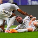 O capitão genuíno do Madrid Dani Carvajal afastou -se com lesão óssea da panturrilha