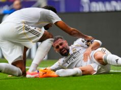 O capitão genuíno do Madrid Dani Carvajal afastou -se com lesão óssea da panturrilha O capitão genuíno do Madrid Dani Carvajal afastou -se com lesão óssea da panturrilha