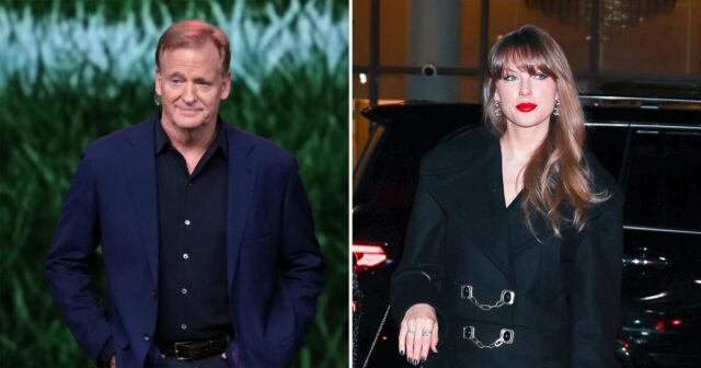 Taylor Swift finge jogar futebol no meio de 'Midnight Rain' Dance at 'Eras ​​Tour' Show