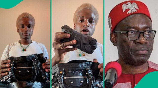 O filho do governador Soludo Ozonna acende reações com o vídeo de 'What's In Your Bag' Challenge

