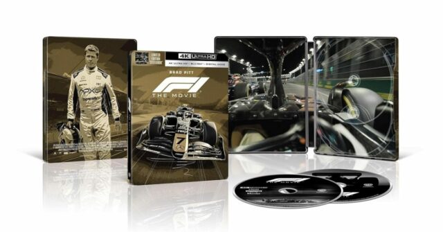 O filme F1 da Apple obtém o dia de lançamento do Blu-ray, versão restrita do Steelbook 

