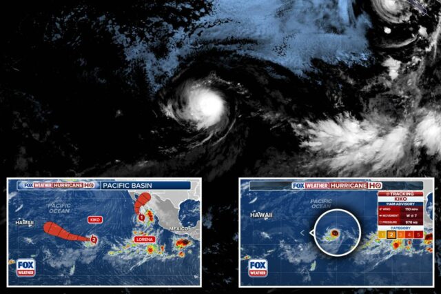 O furacão Kiko se intensifica em uma tempestade de categoria 4 - e pode ficar mais forte, dizem os meteorologistas

