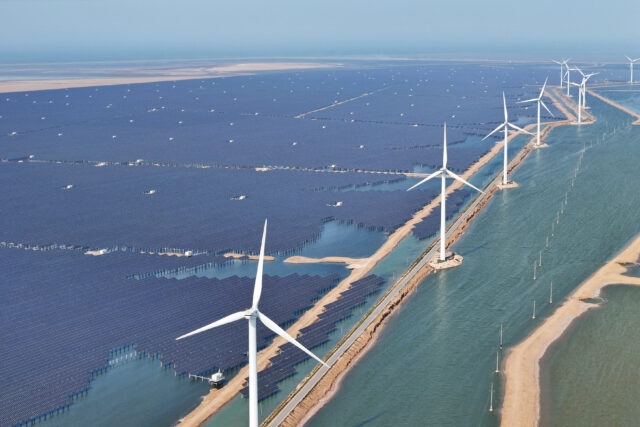 O gráfico revela a China que venceu a corrida mundial de energia arrumada 

