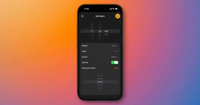 O iPhone 26 atualizou o sistema de alarme do seu iPhone do Apple com alternativas de soneca novíssimas 

