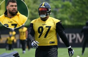 O impasse contrato de Cam Heyward com Steelers é resolvido antes do confronto contra jatos Cameron Heyward #97 do Pittsburgh Steelers no Minicamp.