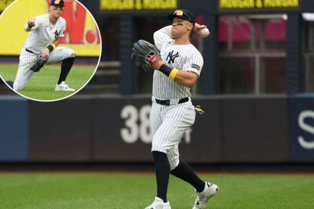 O juiz de Aaron de Yankees ainda impactado por lesão durante o segundo jogo de volta ao campo

