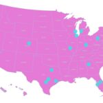 A map graphic highlighting some of the best major U.S. cities for food lovers.