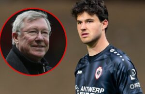 O número da equipe de Lammens validou, confessa que ele idolatrava o goleiro Sir Alex Ferguson pretendia autorizar antes de David de Gea O Manchester United revela Senne Lammens como uma nova assinatura.