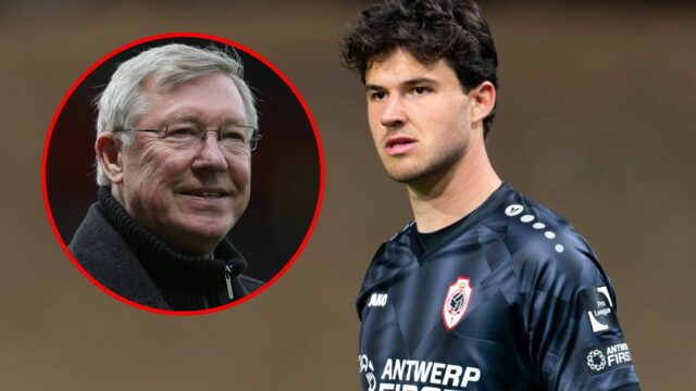 O Manchester United revela Senne Lammens como uma nova assinatura.