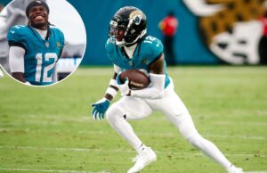 O plano de Jaguares da Semana 1 do Travis Hunter aparece à vista Travis Hunter, #12, Jacksonville Jaguars.