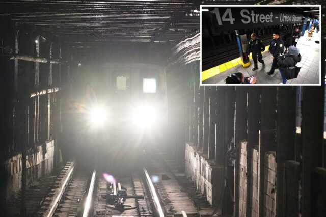 O policial de Nova York empurrou para o L Train Subless Tracks por Homeless Man: Fontes policiais

