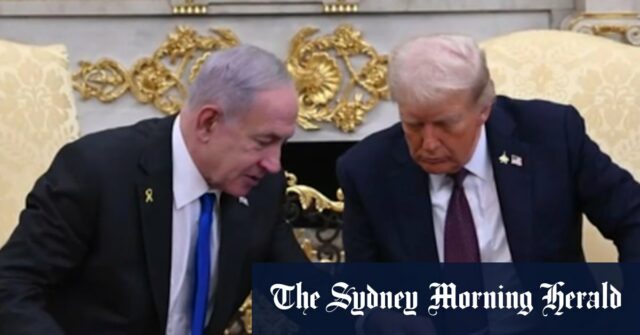 O presidente dos EUA, Donald Trump, anuncia o Plano de Paz do Oriente Médio

