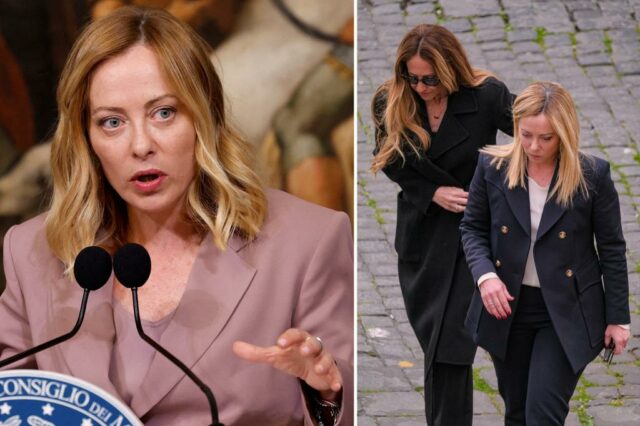O primeiro -ministro italiano Giorgia Meloni 'desgostoso' sobre o site pornô supostamente apresentando imagens gráficas de si mesma, sua irmã

