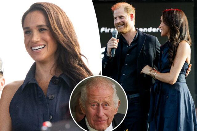 O príncipe Harry faz uma aparição surpresa com Meghan Markle em um concerto beneficente após o encontro 'emocional' com o rei Charles

