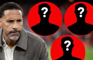 O que o Rio Ferdinand identificou de 2 finalizações masculinas de UTD revela mais precise mesmo ponto ‘Ambos trazem’, apenas uma celebridade combina com eles O ex -jogador do Manchester United e o especialista em esportes do TNT Rio Ferdinand está na frente da final da Liga Europa entre o Tottenham Hotspur e o Manchester United no Estadio de San Mames em 2025 em Bilbao, Espanha.