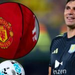 O ex -alvo do Manchester United Emiliano Martinez reage durante a partida amigável entre Villarreal e Aston Villa em 2025 em Villarreal, Espanha.