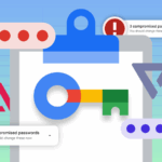 Uma imagem do logotipo do Google Chrome com uma carranca.