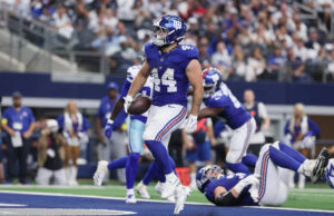 O skattebo da câmera dos Giants obtém honesto sobre eficiência vs. Cowboys O skattebo da câmera dos Giants obtém honesto sobre eficiência vs. Cowboys