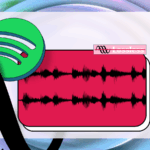 A seção de podcasts dentro do aplicativo Spotify.