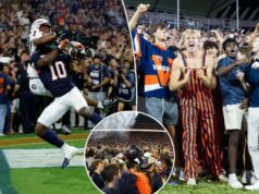 O status do receptor do estado da Flórida revelou depois que ele foi enxameado por fãs de Virginia, de formação de campo O status do receptor do estado da Flórida revelou depois que ele foi enxameado por fãs de Virginia, de formação de campo