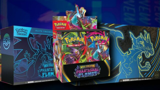 Flames fantasmais ETB em um fundo estampado azul