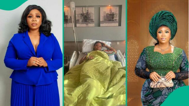 Orações para Wumi Toriola como atriz pousa no hospital, o post enigmático deixa os fãs preocupados

