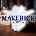 Os EUA pedem à Suprema Corte a negar a revisão no caso tribal de jogos Maverick. Logotipo de jogos Maverick no topo da imagem do martelo do juiz