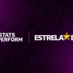 A Estrelabet faz parceria com as estatísticas que se apresentam para expandir as apostas de futebol ao vivo. Mostragem gráfica do logotipo