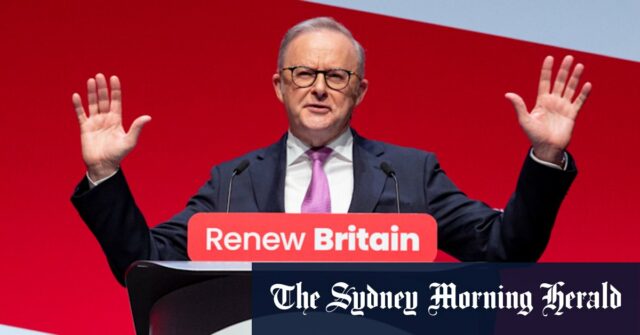 David Lammy disse que o discurso de Anthony Albanese é 
