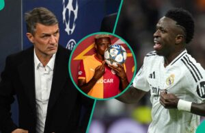 Os fãs criticaram Victor Osimhen por classificar Vinicius Jr sobre Paolo Maldini no ranking cego da Liga dos Campeões Os fãs criticaram Victor Osimhen por classificar Vinicius Jr sobre Paolo Maldini no ranking cego da Liga dos Campeões