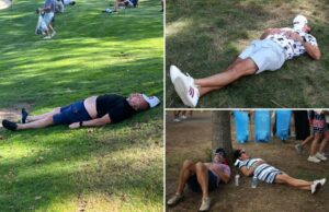 Os fãs da Ryder Cup tão planos quanto o jogo dos jogadores dos EUA – como muitos manchados desmaiaram no curso Os fãs da Ryder Cup tão planos quanto o jogo dos jogadores dos EUA - como muitos manchados desmaiaram no curso