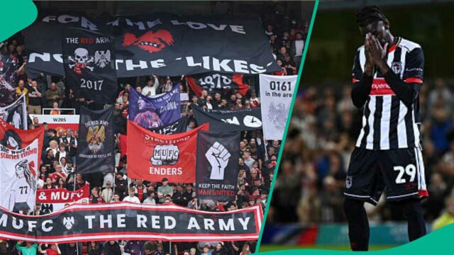 Os fãs do Man United pedem que Grimsby seja expulso após o jogador inelegível na vitória da Carabao Cup

