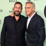 George Clooney e Adam Sandler Kids não podem esperar para ouvir o novo álbum de Taylor Swift