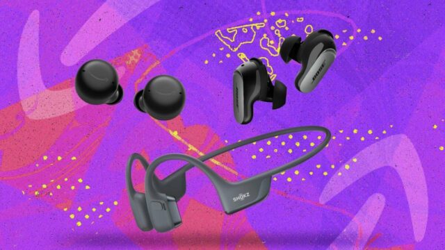 fones de ouvido pretos de Bose QC
