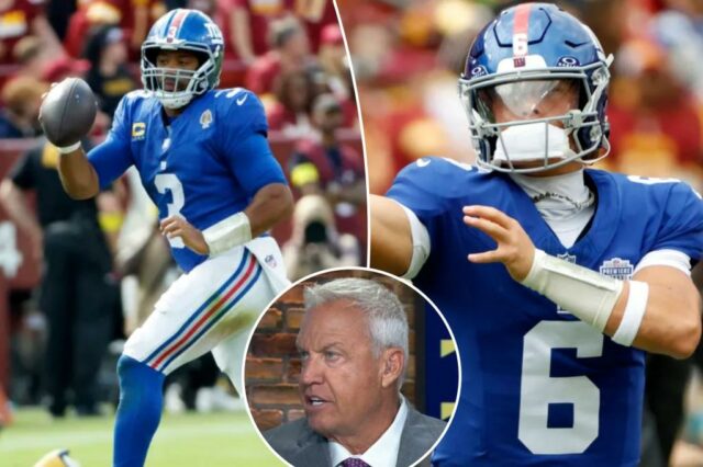 Os gigantes precisam mudar para Jaxson Dart, Rex Ryan diz: 'Russell Wilson não pode mais tocar'

