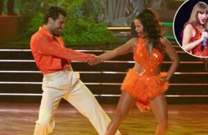 Os seguidores acreditam Os fãs reagem a Jan Ravnik Taylor Swift Coded Costume no DWTS Jennifer Affleck