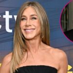 Jennifer Aniston deixa sua lingerie espiar do colete depois de ir ao Instagram oficial com BF
