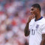 Marcus Rashford jogando contra Andorra.