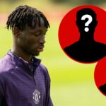 Jacob Devaney, em sessão de treinamento para o United em Carrington