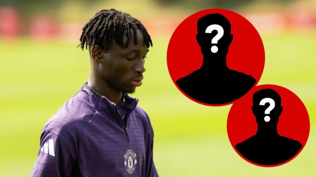 Jacob Devaney, em sessão de treinamento para o United em Carrington