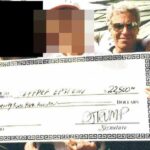 Donald Trump com o criminoso sexual bilionário Jeffrey Epstein em 2000, com seus respectivos parceiros Melania Knauss (agora Trump) e Ghislaine Maxwell no clube Mar-a-Lago do presidente na Flórida.