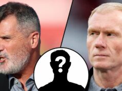 Paul Scholes é específico contrário a Roy Keane sobre o incrível ex-homem Utd Ace que deixou sob Ruben Amorim, a fase está atualmente estabelecida-ponto de vista O especialista em esportes da TNT Paul Scholes antes da partida de segunda mão da Liga Europa entre o Manchester United e o Lyon em Old Trafford em 2025 em Manchester, Inglaterra.