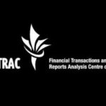 A Fintrac Mines Mines Saskatchewan Indian Gaming Authority após a investigação de conformidade. Logotipo Fintrac no topo do fundo preto