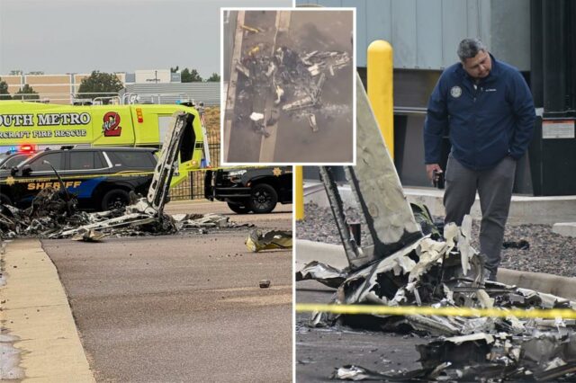 Pequeno avião que caiu perto de Denver e matou 2 teve mau funcionamento do motor no meio do ar: NTSB

