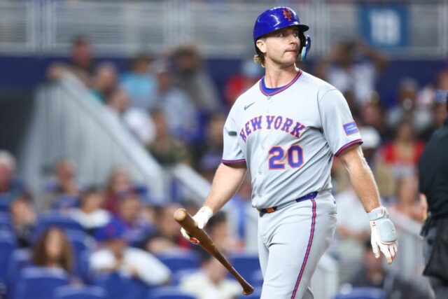 Pete Alonso, do Mets, faz uma opção de opção rápida, dicas no local preferido 

