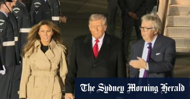Presidente dos EUA e Primeira Dama em Londres

