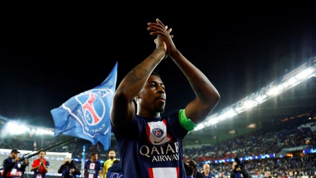 Protetor francês Presnel Kimfembe se inscreve com o Qatar Sports Club do PSG 

