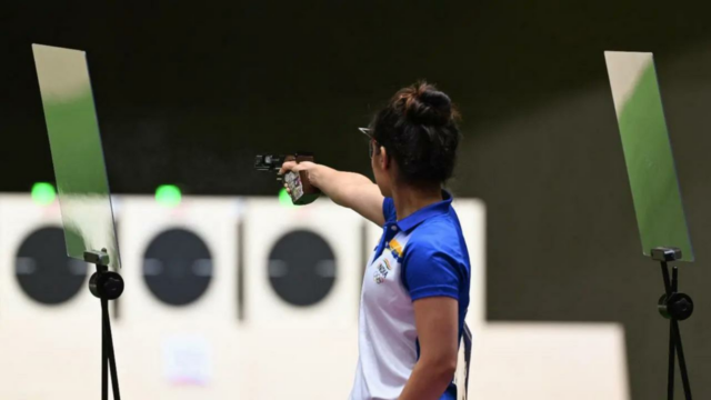 Rashmika-Kapil Win Air Gun Combined Group Gold na JR Globe Caneca 

