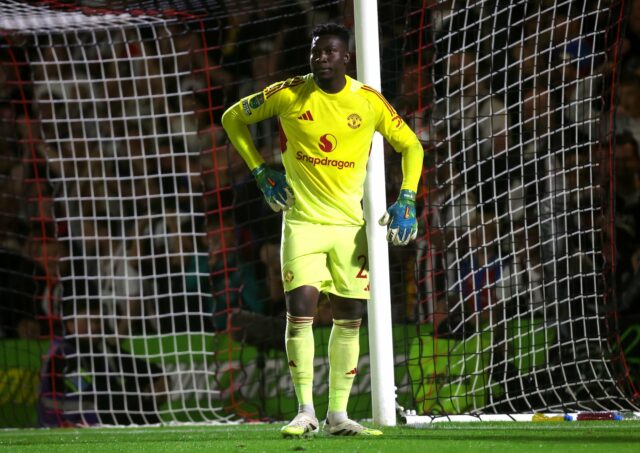 Andre Onana participando do treinamento de pré-temporada nos EUA.