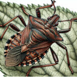 Desenhe um bug de beijo, também conhecido como bug de conenose ou triatominae